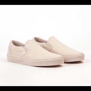 Vans leather slip on